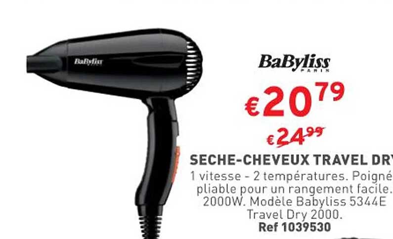 sèche-cheveux travel dry