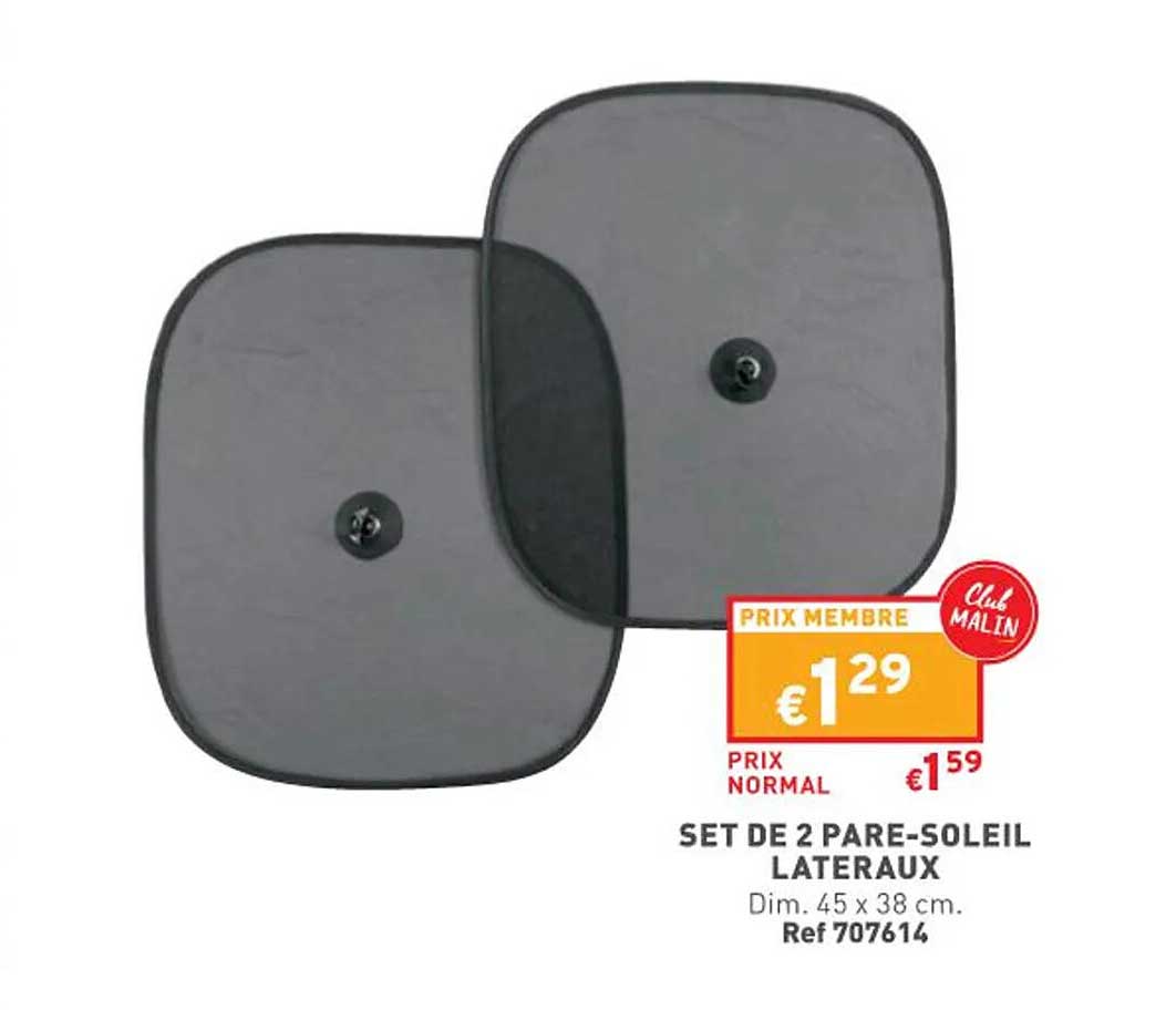 set de 2 pare-soleil lateraux