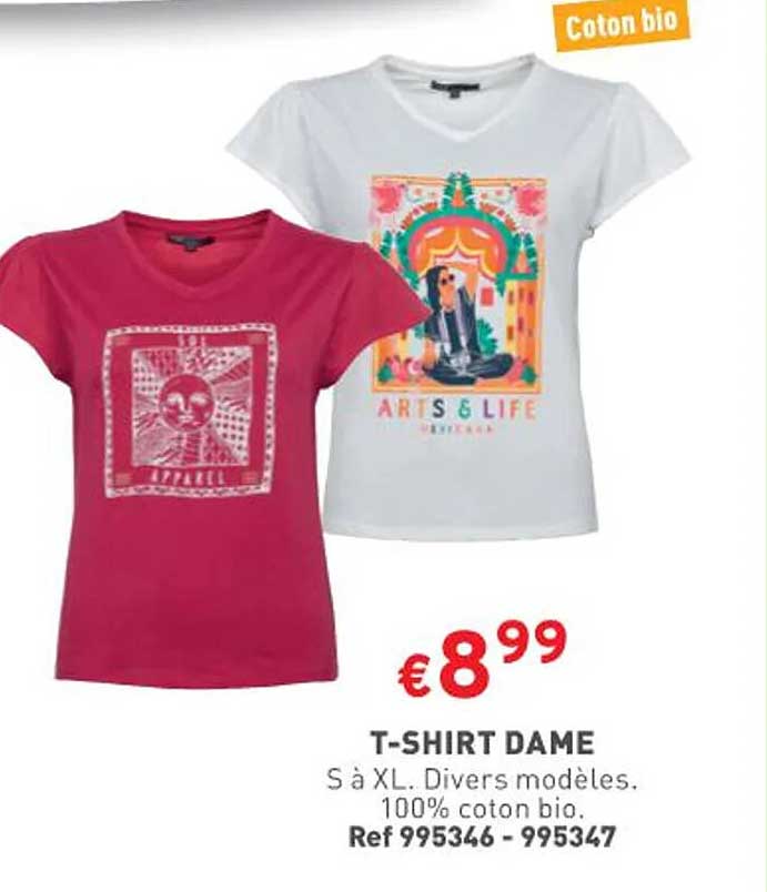 t-shirt dame