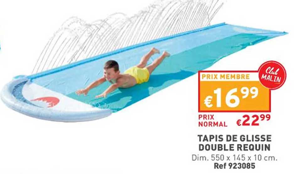 tapis de glisse double requin