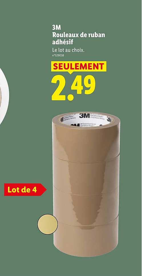 3M Rouleaux de ruban adhésif