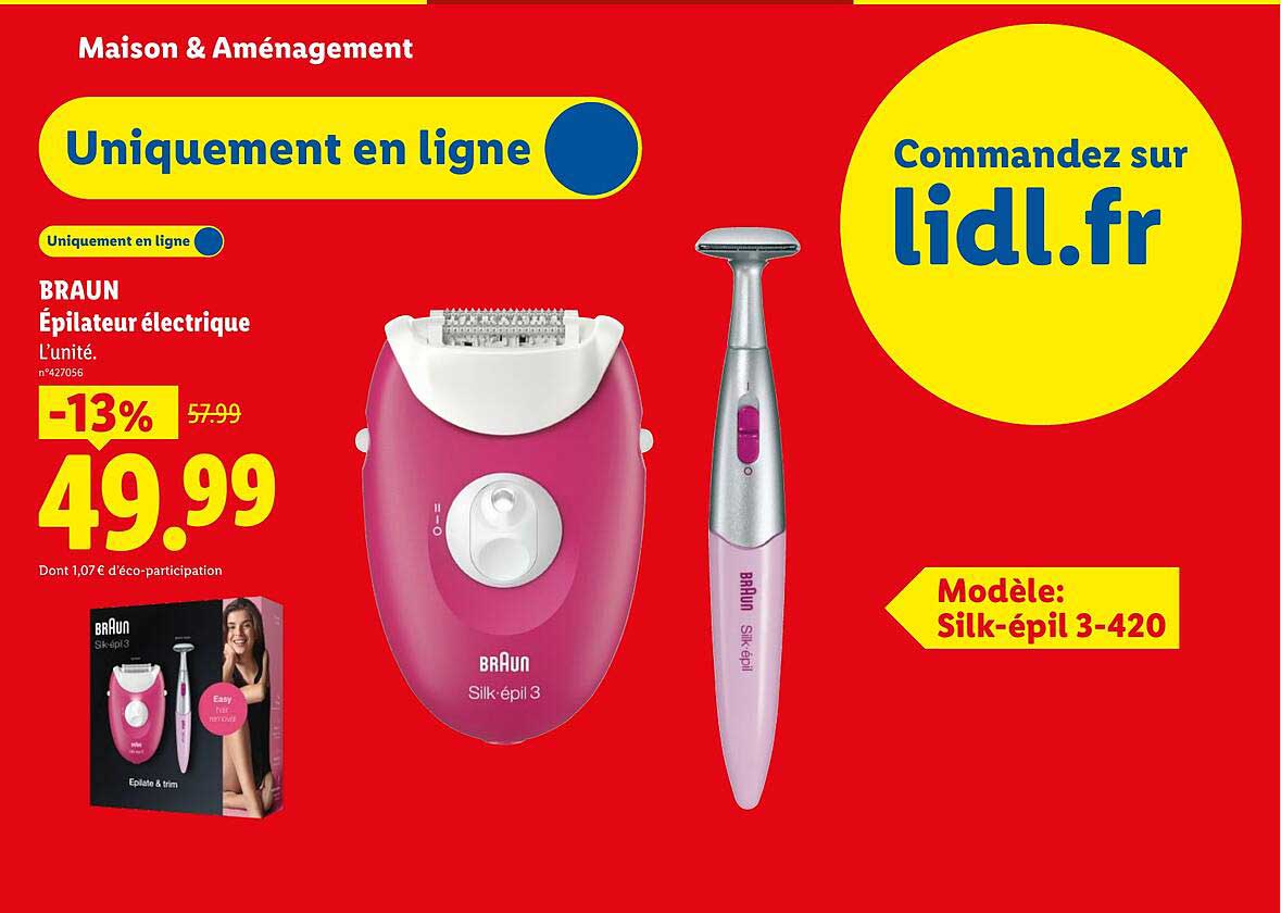BRAUN Épilateur électrique