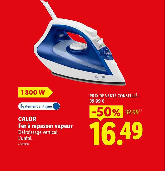 CALOR Fer à repasser vapeur
