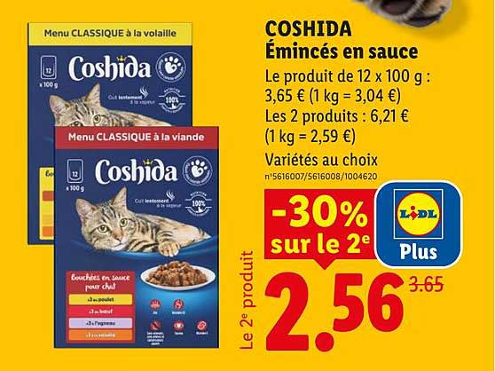 COSHIDA Émincés en sauce