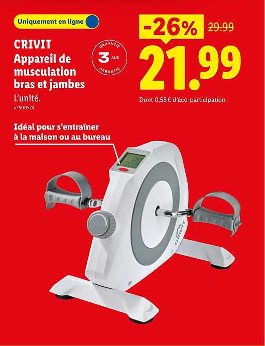 CRIVIT Appareil de musculation bras et jambes
