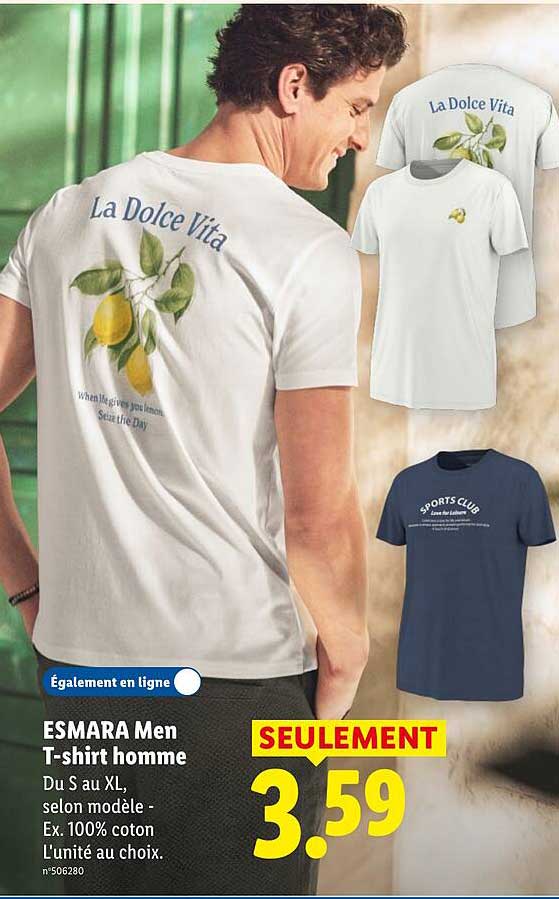 ESMARA Men T-shirt homme