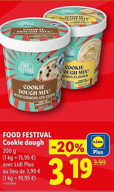 FOOD FESTIVAL Cookie dough