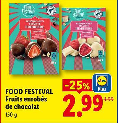 FOOD FESTIVAL Fruits enrobés de chocolat