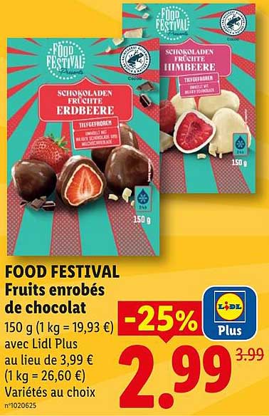Food Festival Fruits enrobés de chocolat