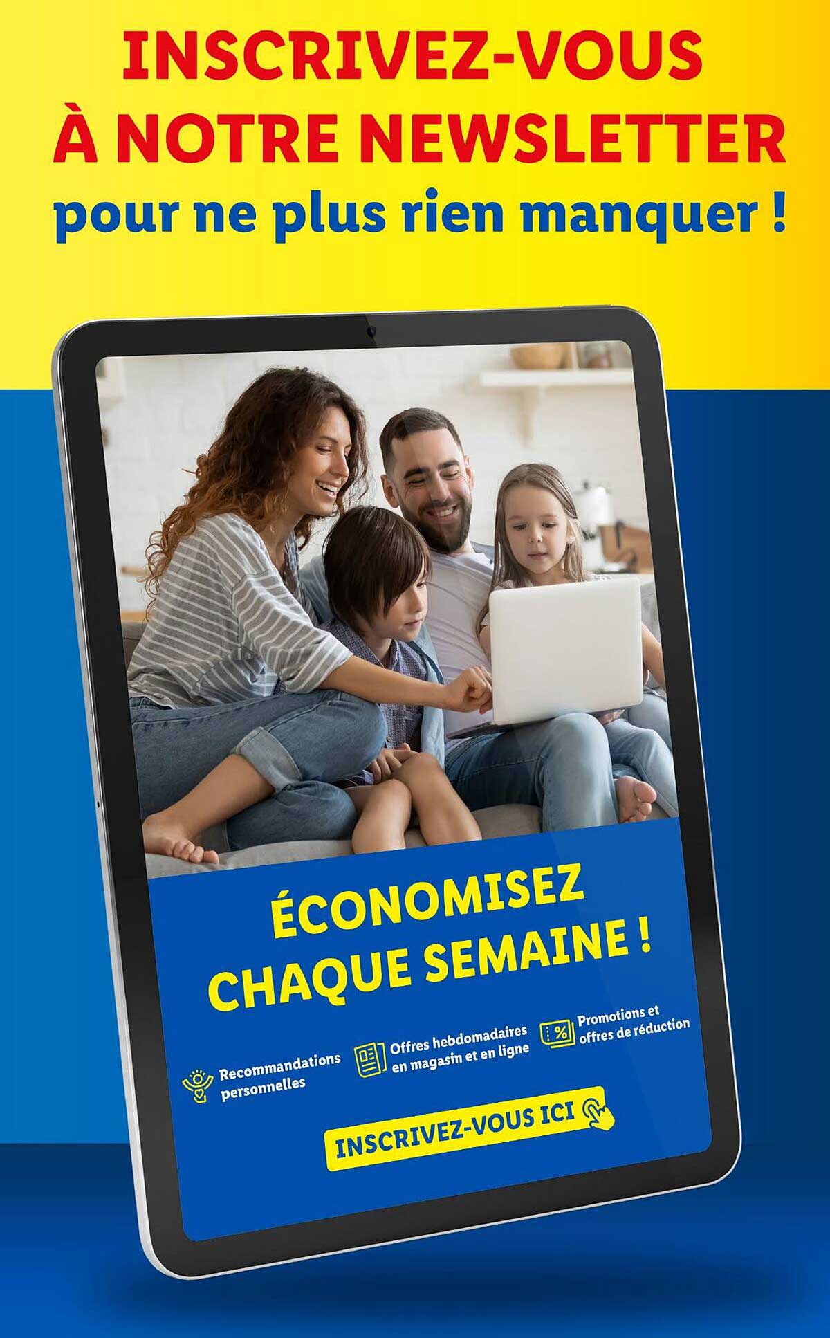 INSCRIVEZ-VOUS À NOTRE NEWSLETTER