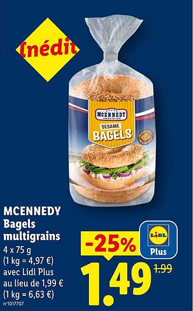 MCENNEDY Bagels multigrains