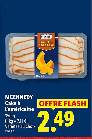 MCENNEDY Cake à l’américaine