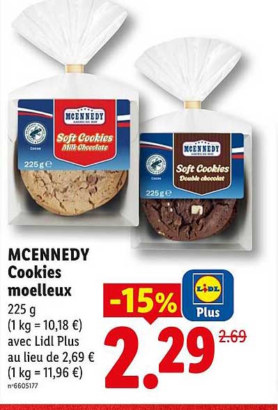 MCENNEDY Cookies moelleux