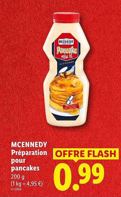 MCENNEDY Préparation pour pancakes