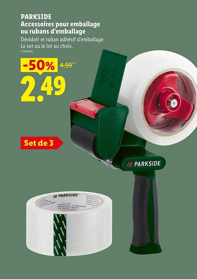 PARKSIDE Accessoires pour emballage ou rubans d'emballage