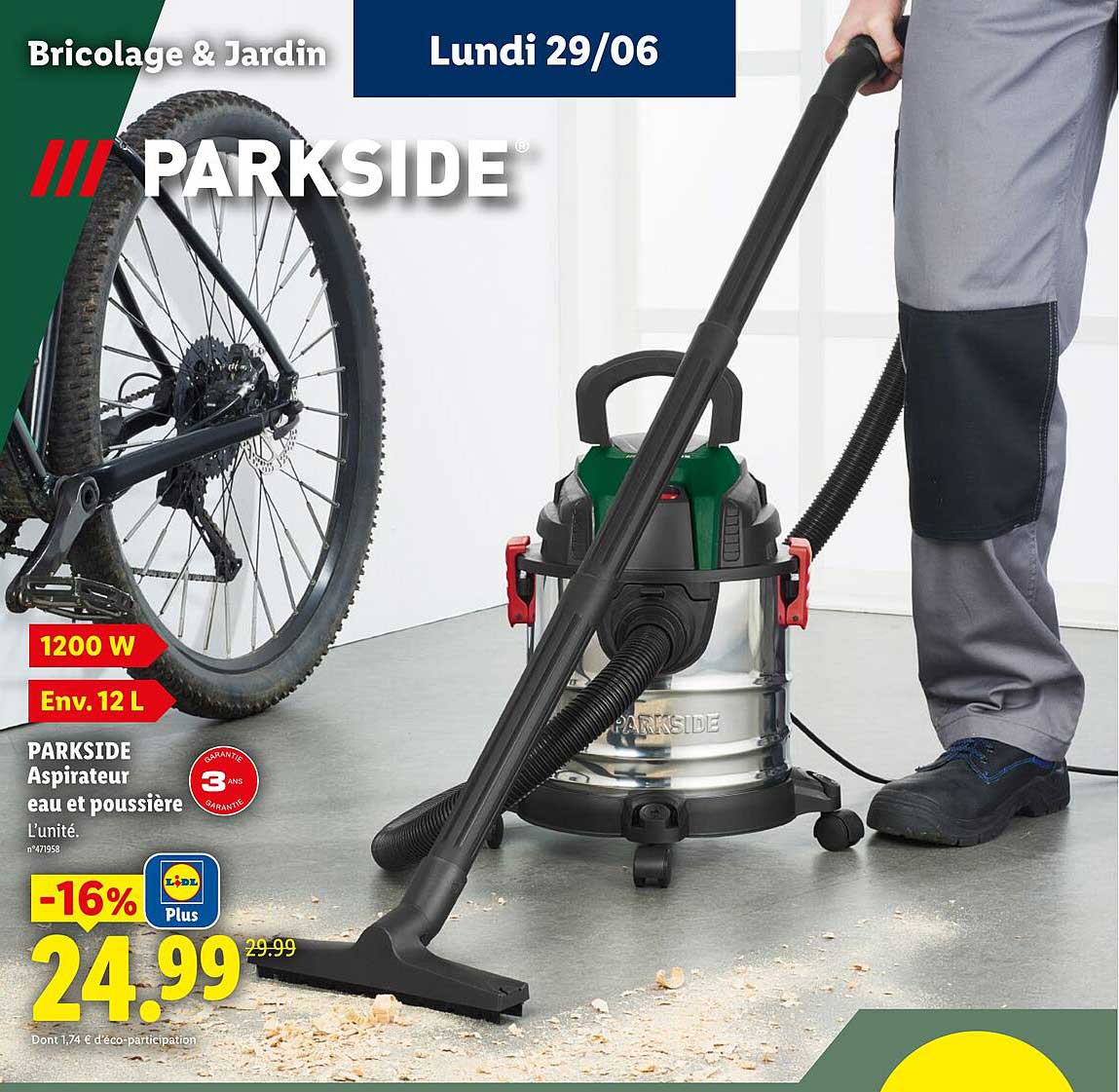 PARKSIDE Aspirateur eau et poussière