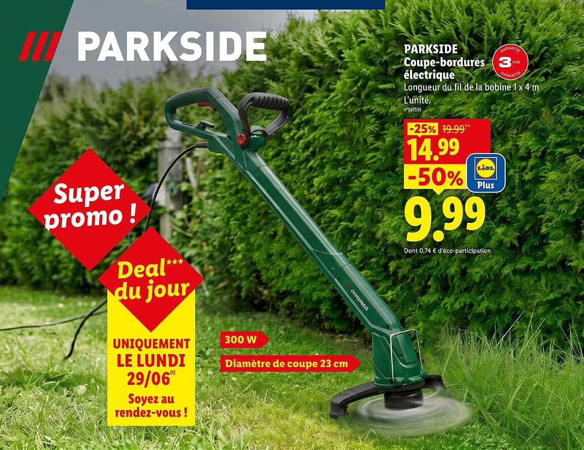 PARKSIDE Coupe-bordures électrique