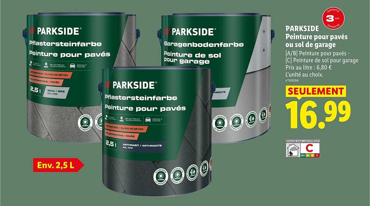 PARKSIDE Peinture pour pavés