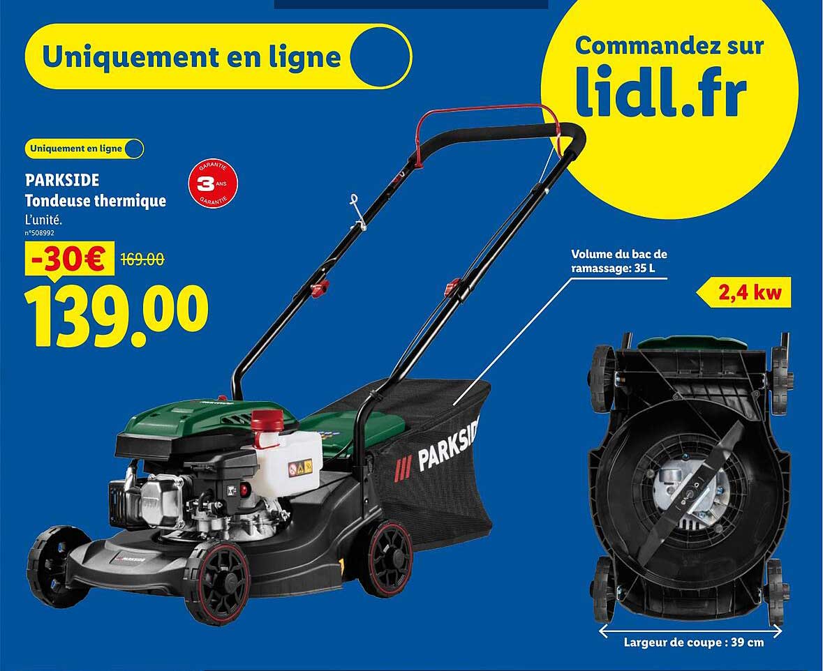 PARKSIDE Tondeuse thermique