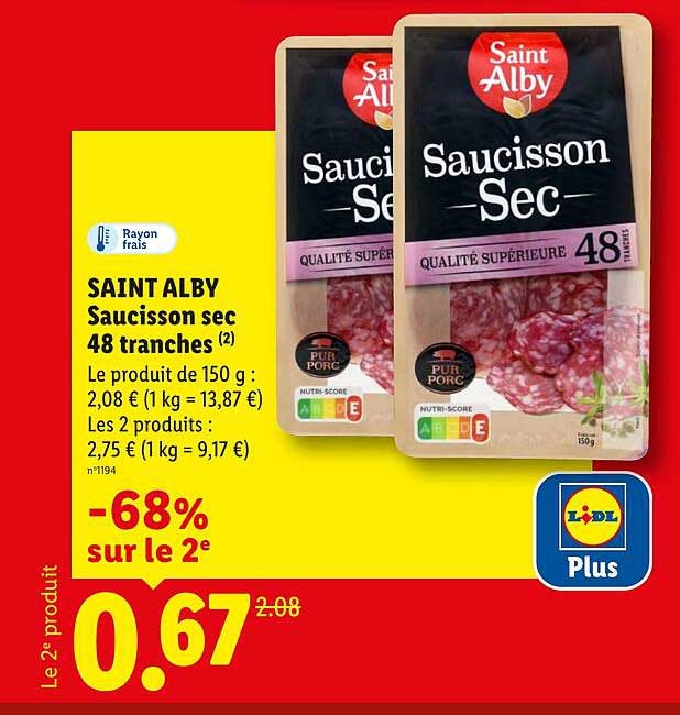 SAINT ALBY Saucisson sec