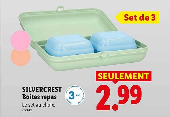SILVERCREST Boîtes repas