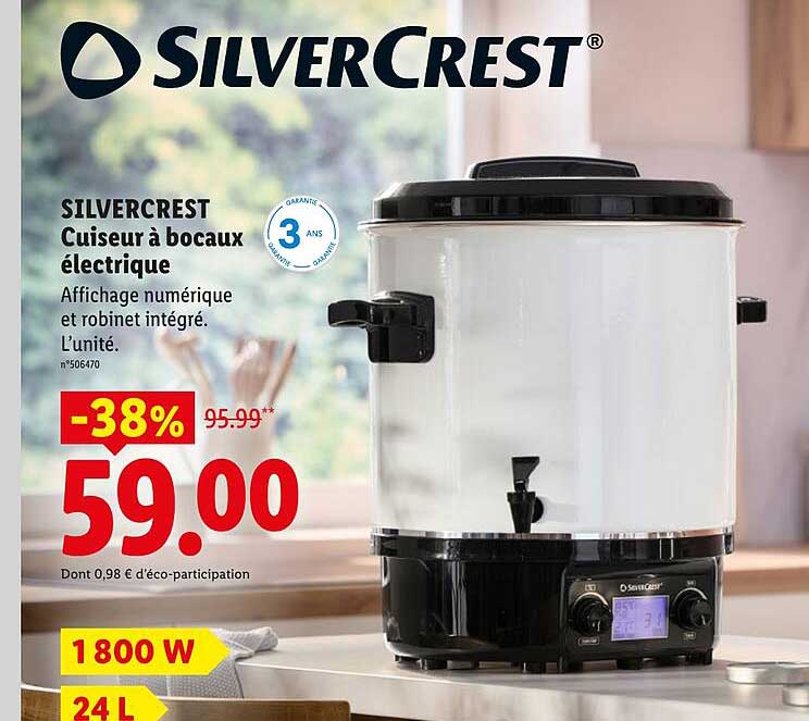 SILVERCREST Cuiseur à bocaux électrique