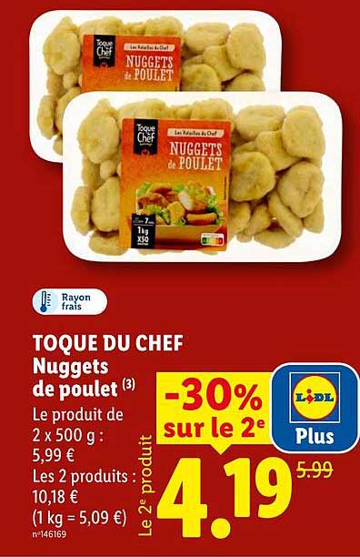TOQUE DU CHEF Nuggets de poulet