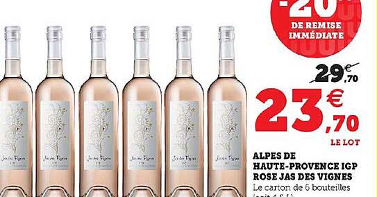 alpes de haute-provence igp rose jas des vignes
