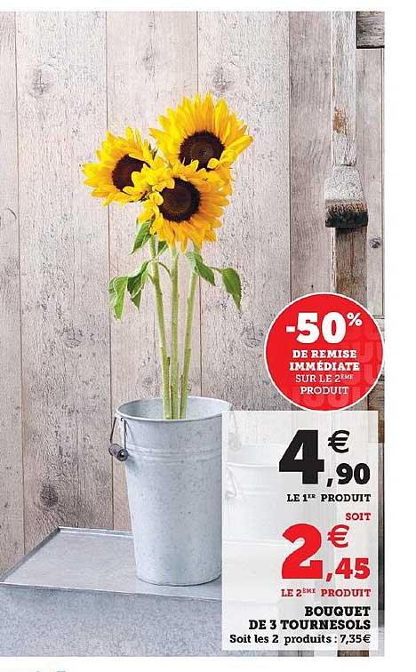 Bouquet De 3 Tournesols