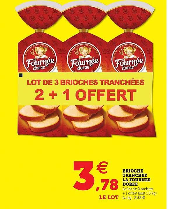 brioche tranchée la fournée dorée