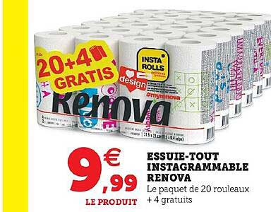 essuie-tout instagrammable renova