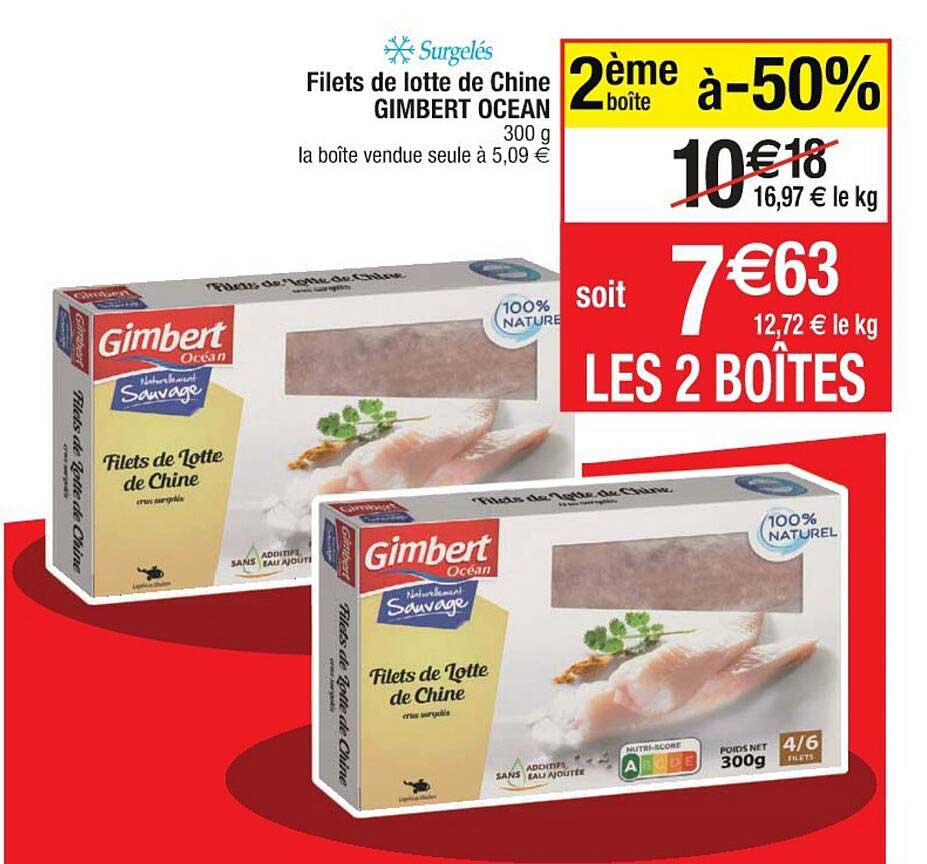 filets de lotte de chine gimbert ocean