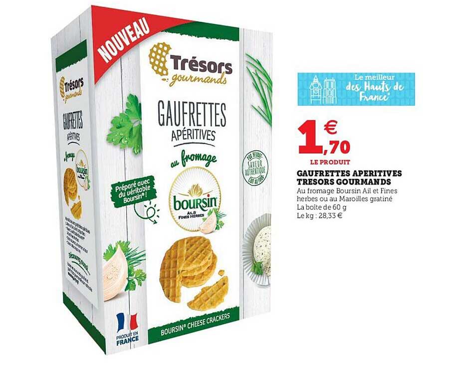 gaufrettes apéritives trésors gourmands
