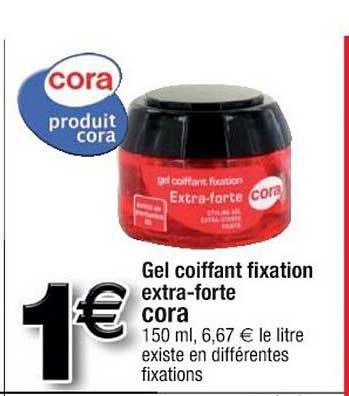 gel coiffant fixation extra-forte cora