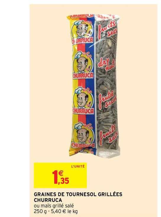 Graines De Tournesol Grillées Churruca