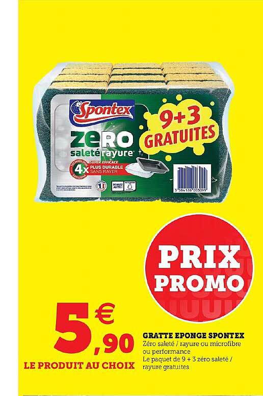 gratte éponge spontex
