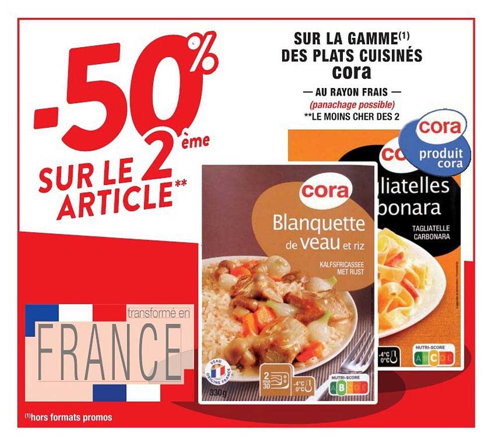 La Gamme Des Plats Cuisinés Cora
