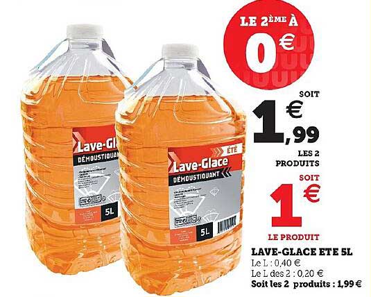 lave-glace été 5 l