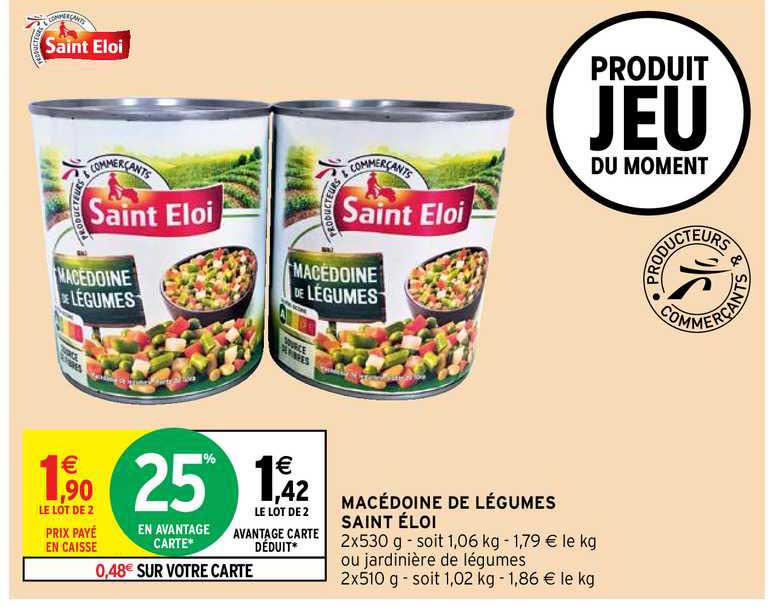 macédoine de légumes saint éloi