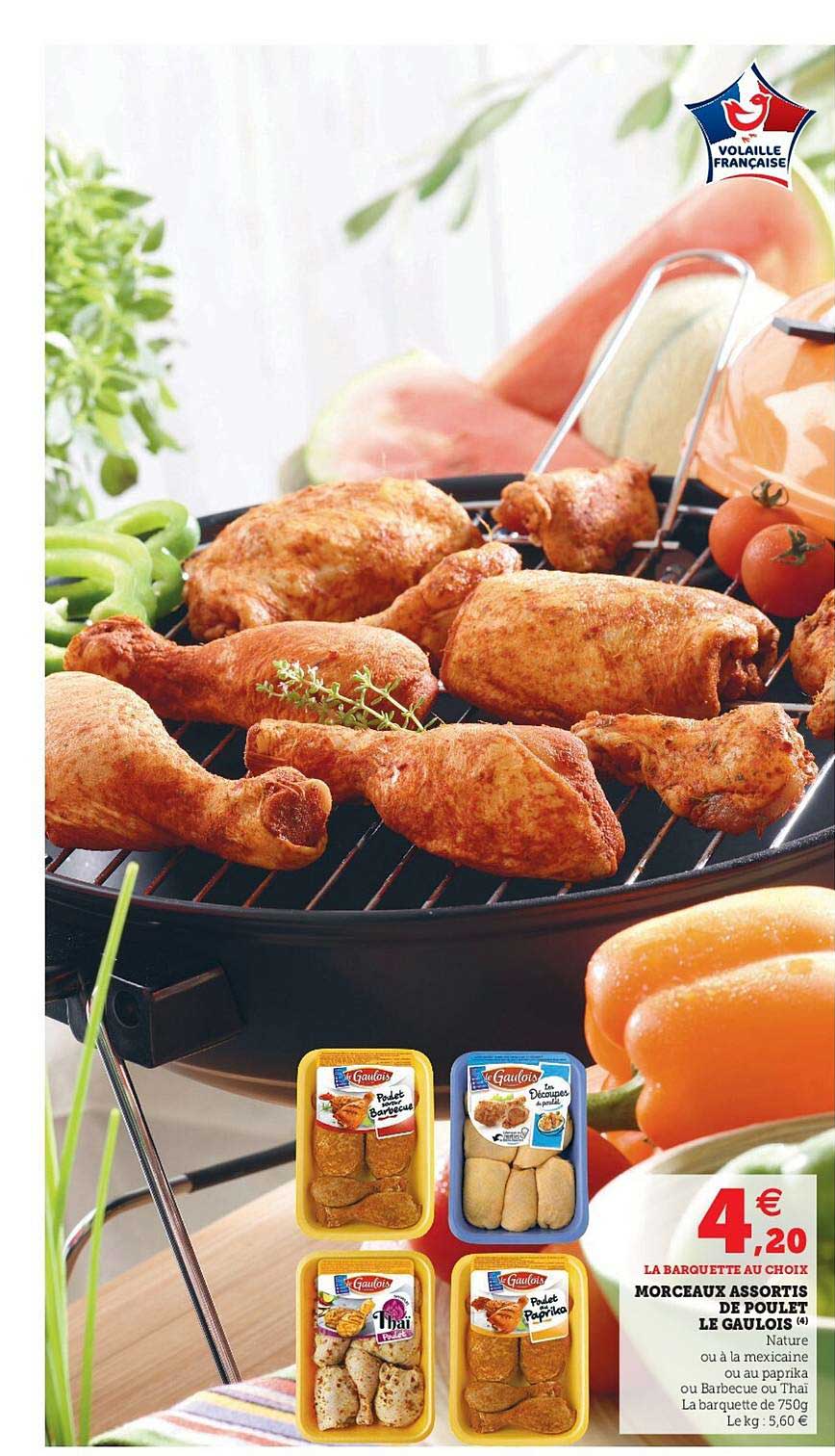 morceaux assortie de poulet le gaulois