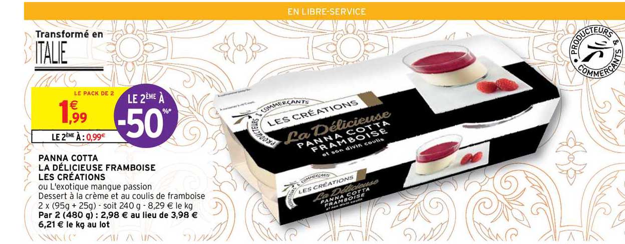 panna cotta la délicieuse framboise les créations