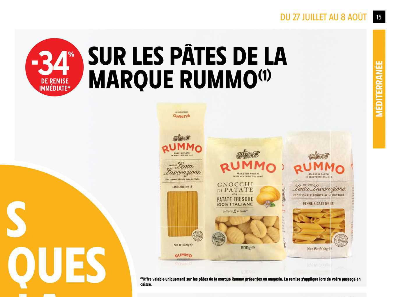 Pâtes De La Marque Rummo