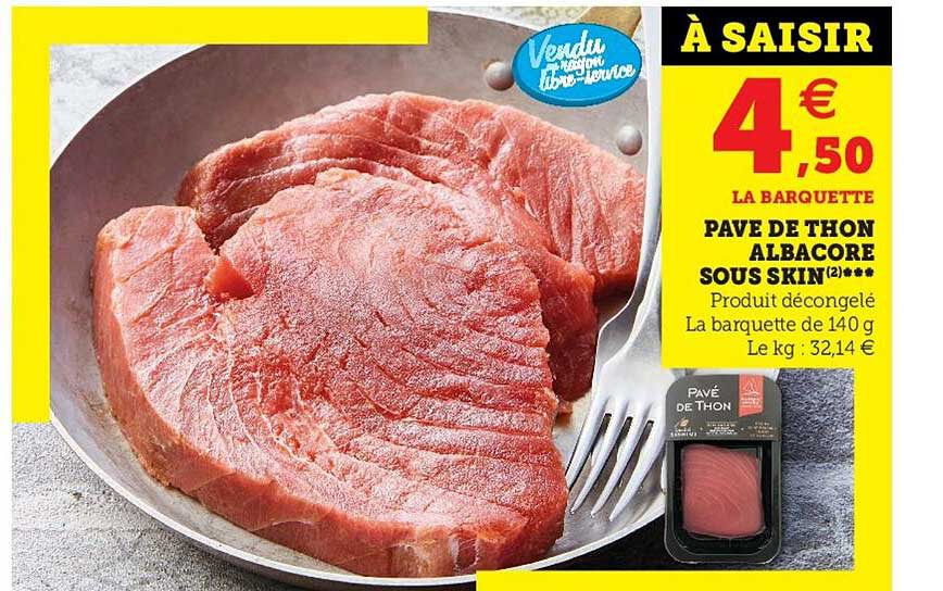 pavé de thon albacore sous skin