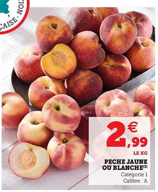 Pêche Jaune Ou Blanche