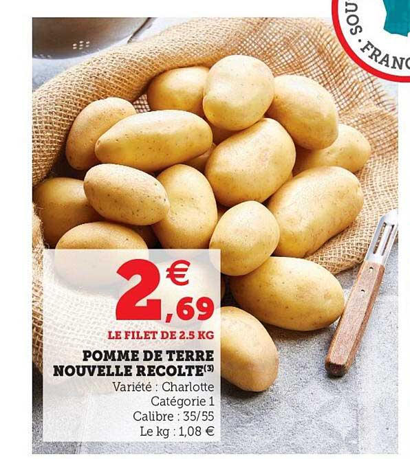 pomme de terre nouvelle récolte