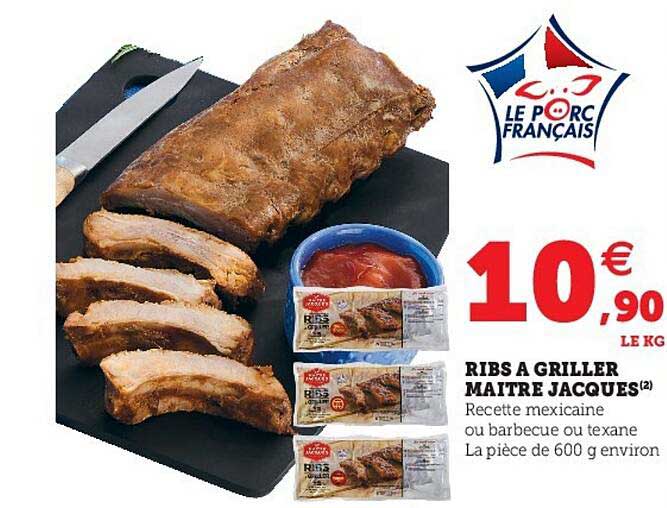 ribs à griller maître jacques