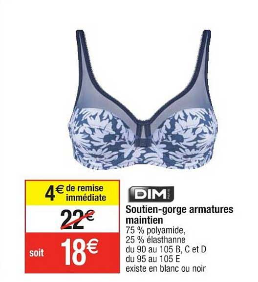 soutien-gorge armatures maintien dim