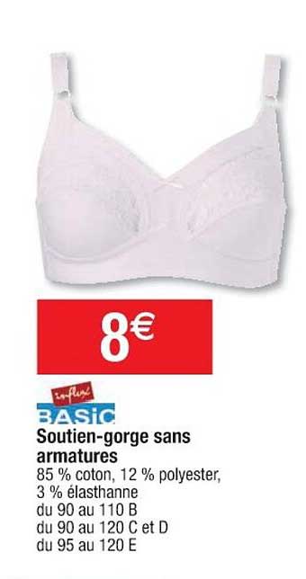 soutien-gorge sans armatures influx basic