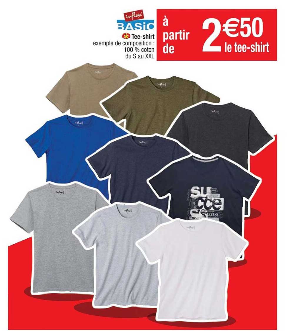tee-shirt influx basic