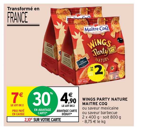 Wings Party Nature Maître Coq